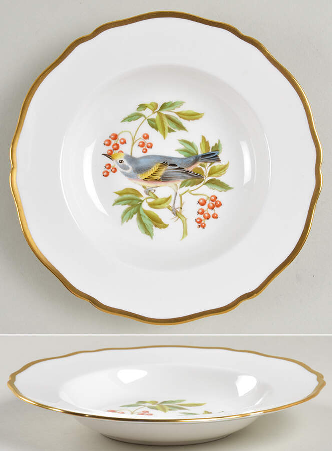 Audubon Birds Rim Soup Bowl by Spode-1
