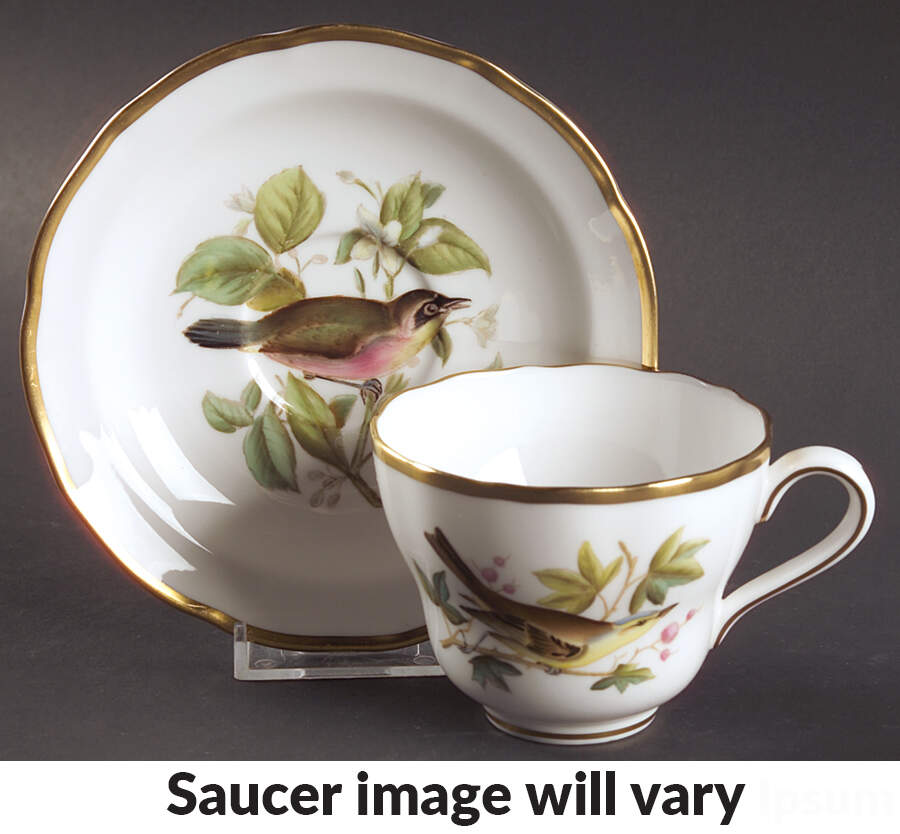 Audubon Birds Flat Cup & Saucer Set by Spode-1