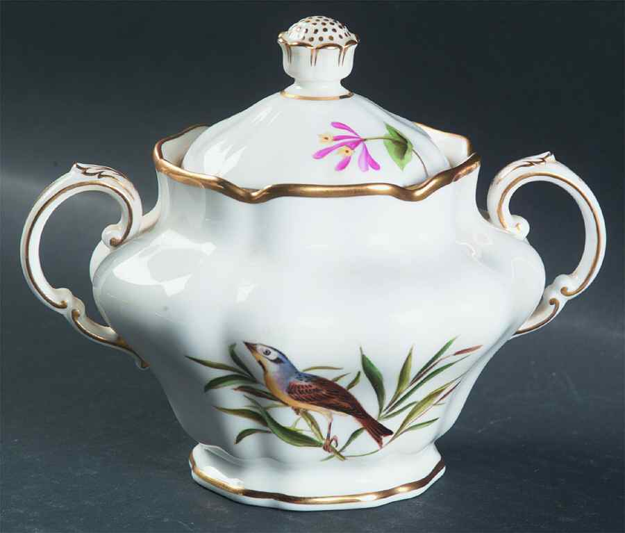 Audubon Birds Sugar Bowl & Lid by Spode-1