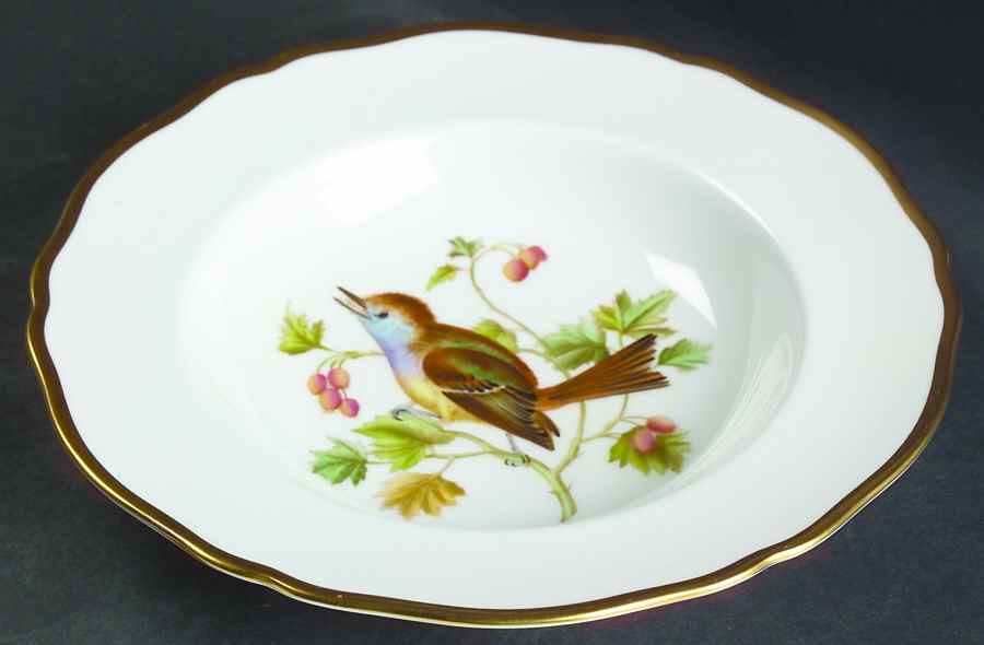 Audubon Birds Rim Soup Bowl by Spode-1