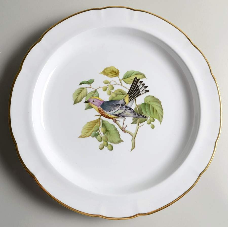 Audubon Birds 12" Chop Plate (Round Platter) by Spode-1