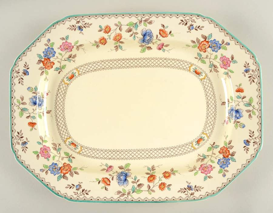 Audley 14" Oval Serving Platter by Spode-1