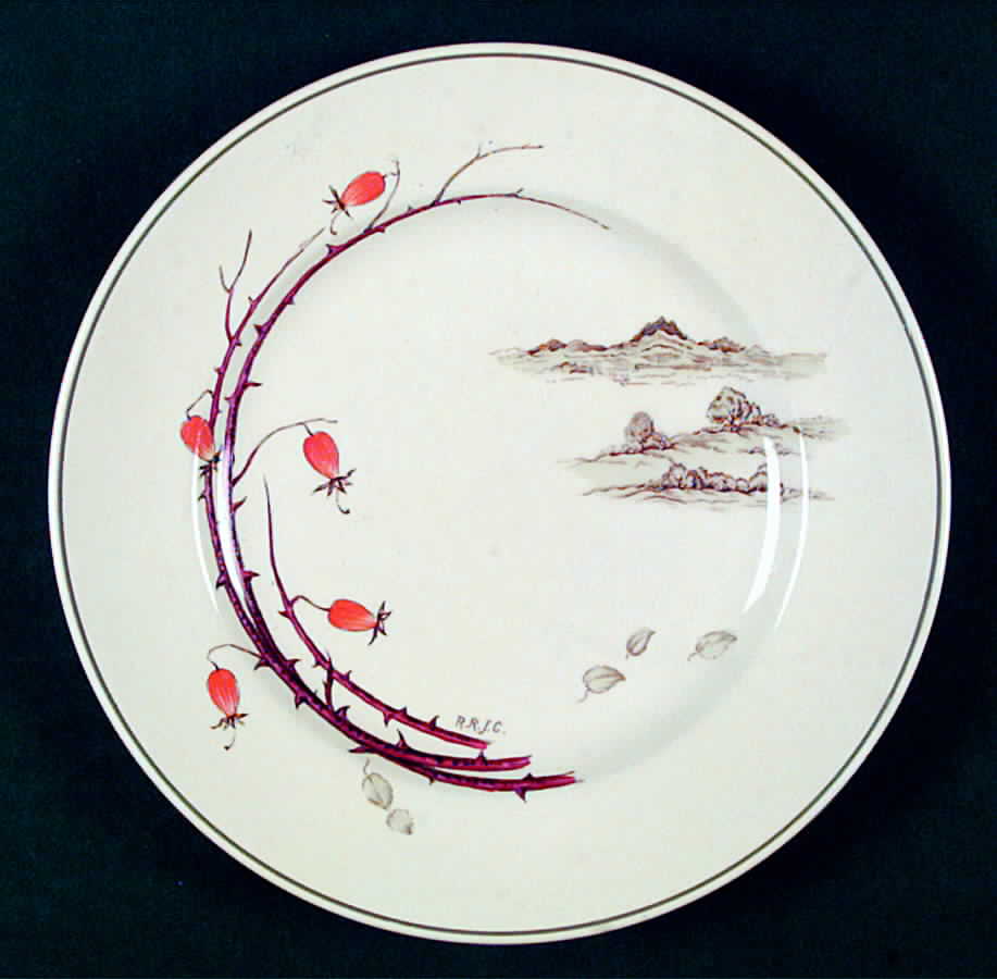 Autumn Orange Brown Salad Plate by Spode-1