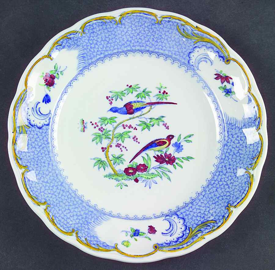Spode's Aviary (Blue Border) Salad Plate by Spode-1
