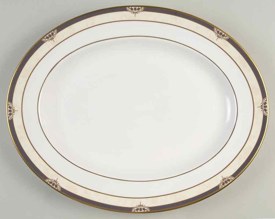 Avignon 14" Oval Serving Platter by Spode-1