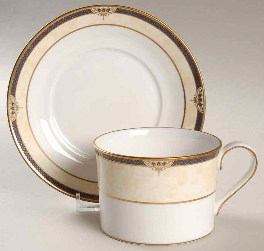 Avignon Flat Cup & Saucer Set by Spode-1
