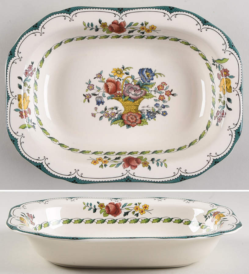 Avondale 9" Oval Vegetable Bowl by Spode-1
