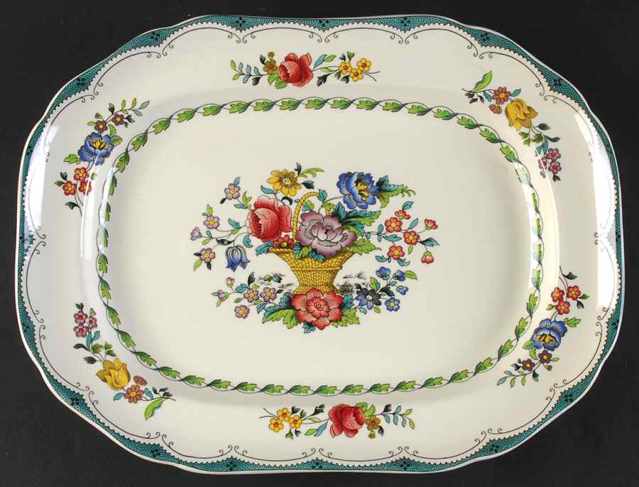 Avondale 12" Oval Serving Platter by Spode-1