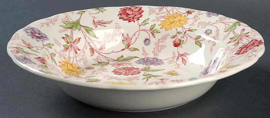 Bachelor's Button Rim Soup Bowl by Spode-1