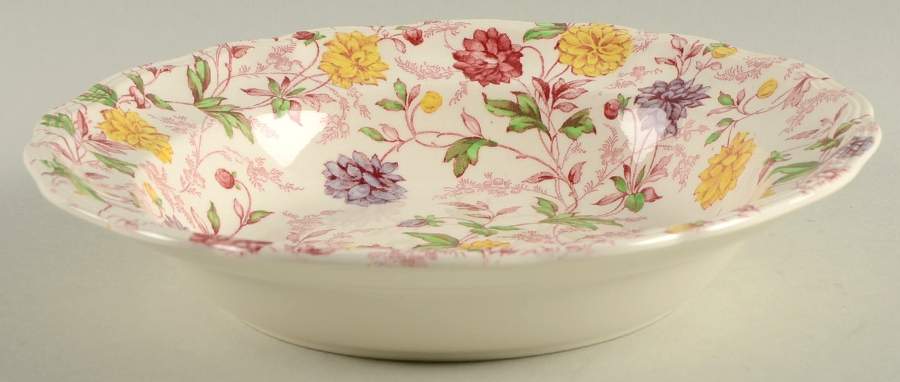 Bachelor's Button Rim Soup Bowl by Spode-1