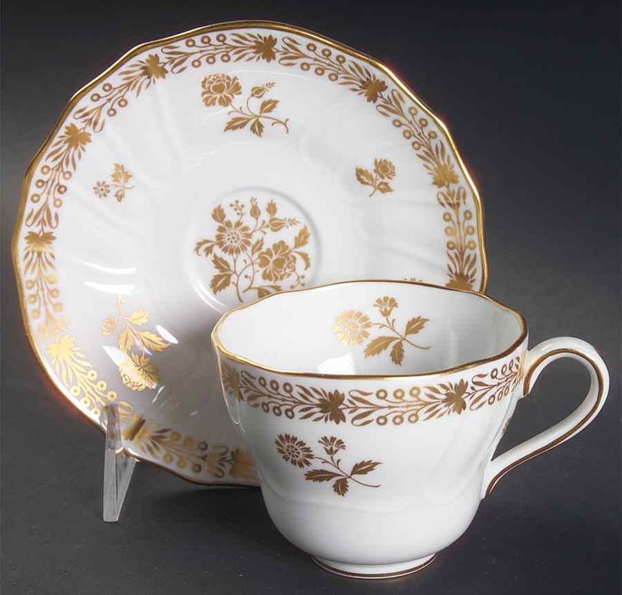 Beaumont Footed Cup & Saucer Set by Spode-1