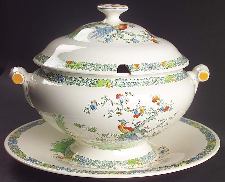 Bermuda Tureen & Lid w/Underplate by Spode-1