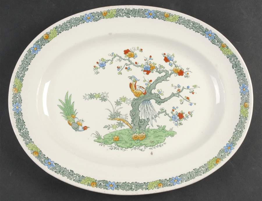 Bermuda 13" Oval Serving Platter by Spode-1