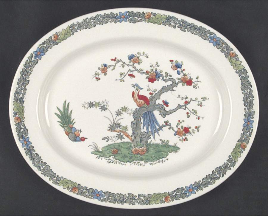 Bermuda 10" Oval Serving Platter by Spode-1