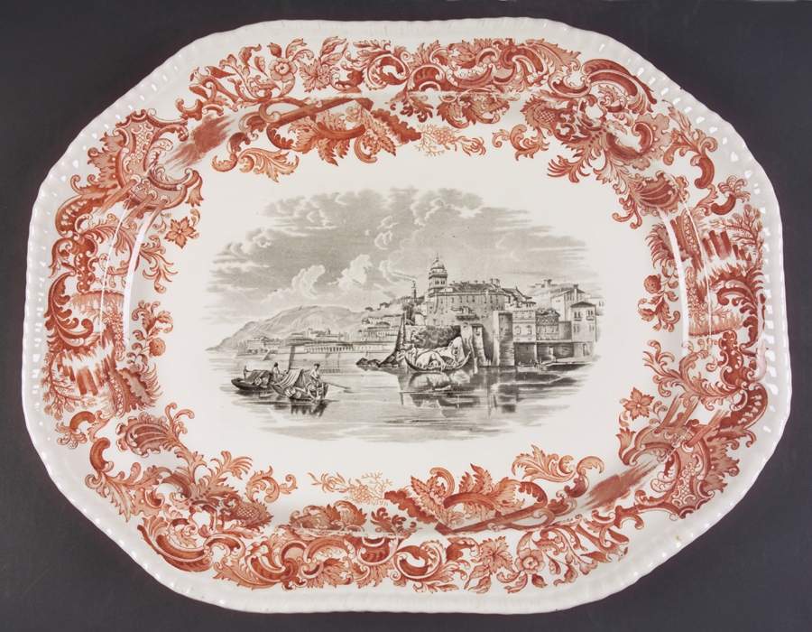 Beverley 17" Oval Serving Platter by Spode-1