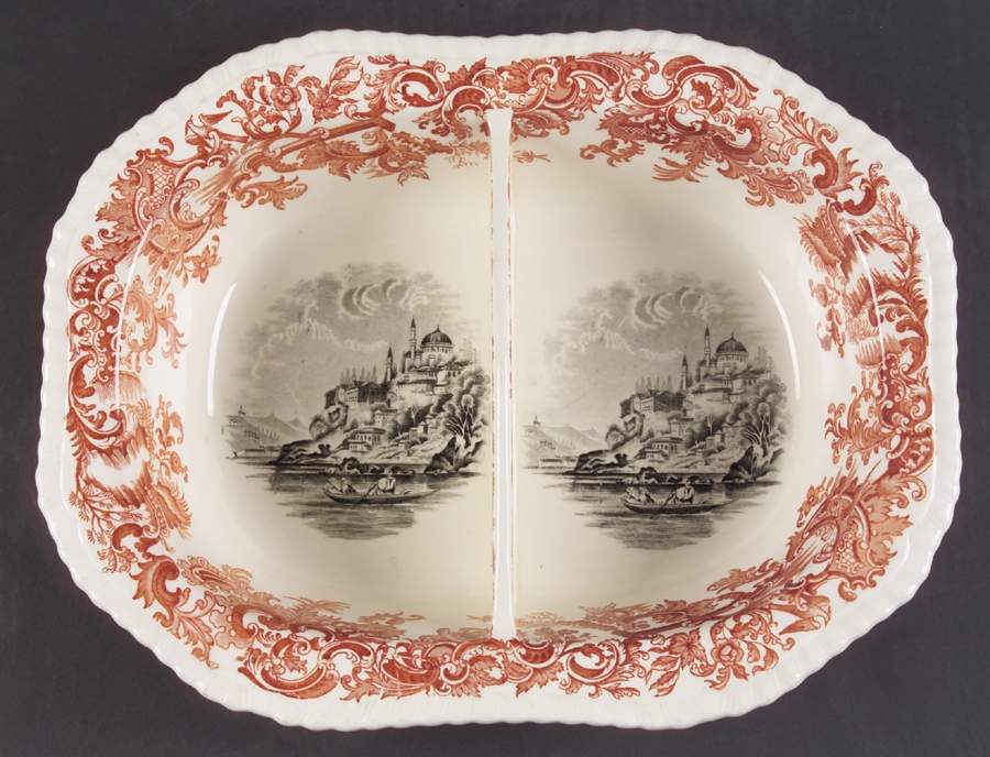 Beverley Oval Divided Vegetable Bowl by Spode-1