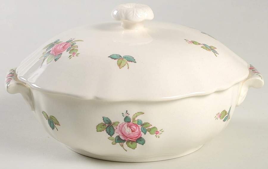 Billingsley Rose Pink (Old Backstamp) Mini Round Covered Vegetable by Spode-1