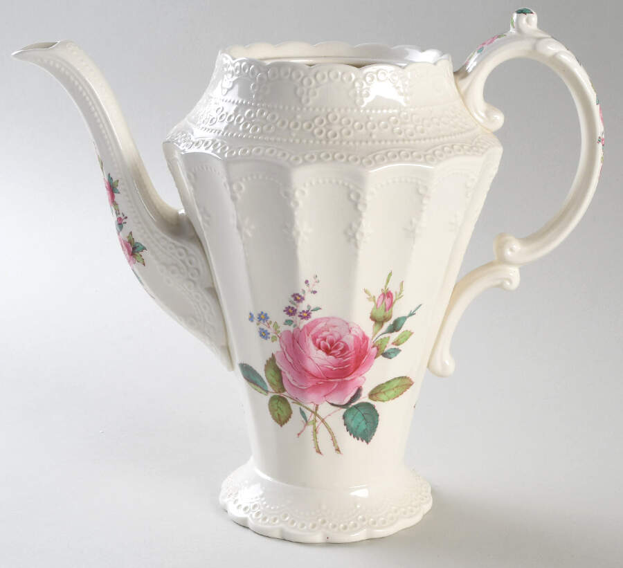 Billingsley Rose Pink (Old Backstamp) Coffee Pot No Lid by Spode-1