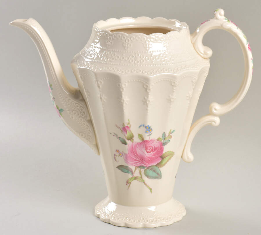 Billingsley Rose Pink (Old Backstamp) Coffee Pot No Lid by Spode-1