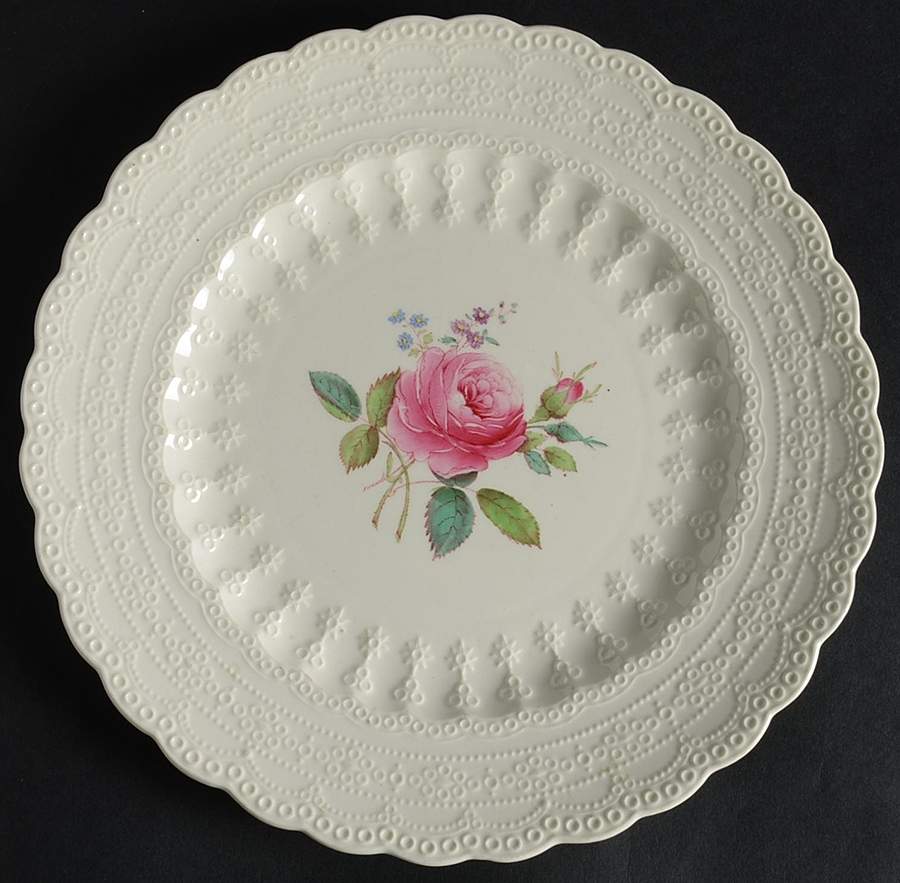 Billingsley Rose Pink (Old Backstamp) Luncheon Plate by Spode-1