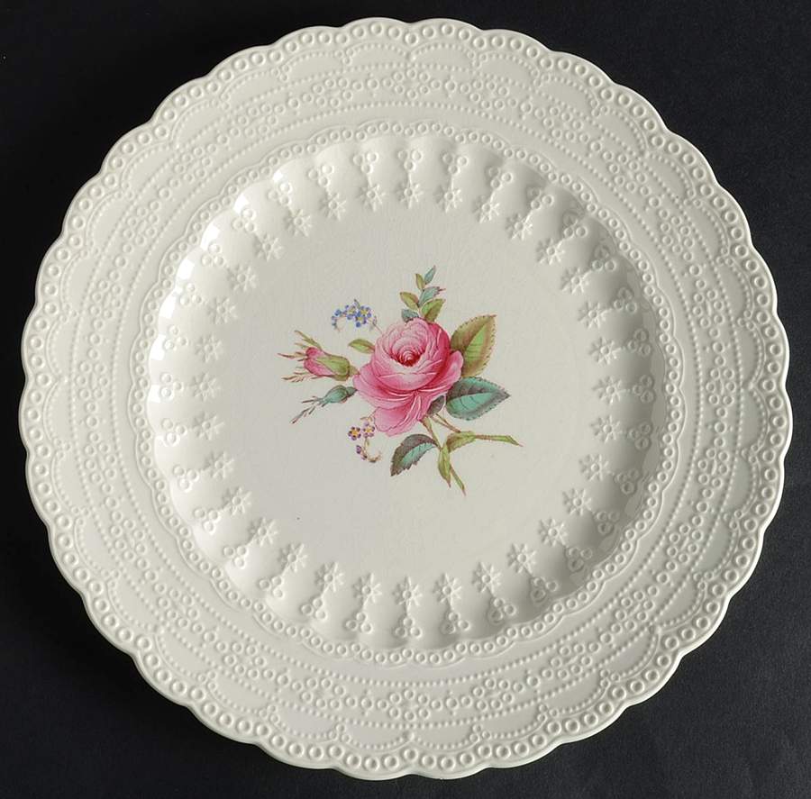 Billingsley Rose Pink (Old Backstamp) Luncheon Plate by Spode-1