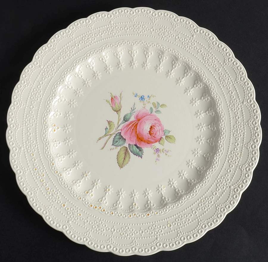 Billingsley Rose Pink (Old Backstamp) Luncheon Plate by Spode-1