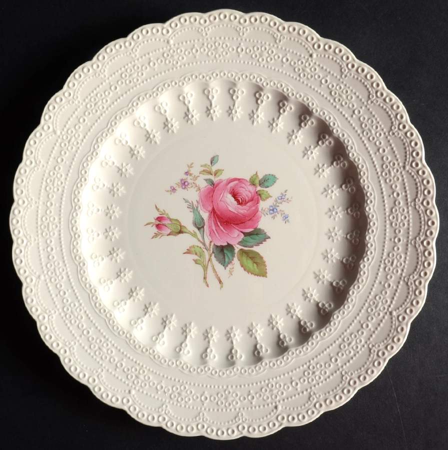 Billingsley Rose Pink (Old Backstamp) Luncheon Plate by Spode-1