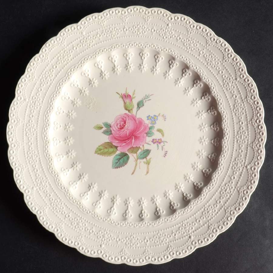 Billingsley Rose Pink (Old Backstamp) Luncheon Plate by Spode-1