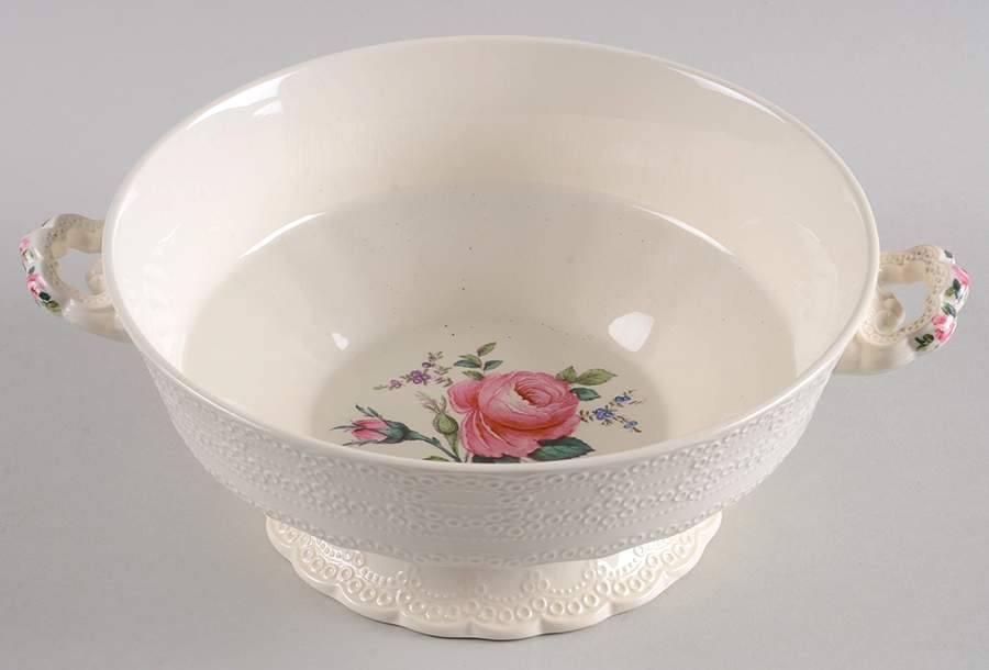 Billingsley Rose Pink (Old Backstamp) Round Vegetable No Lid by Spode-1