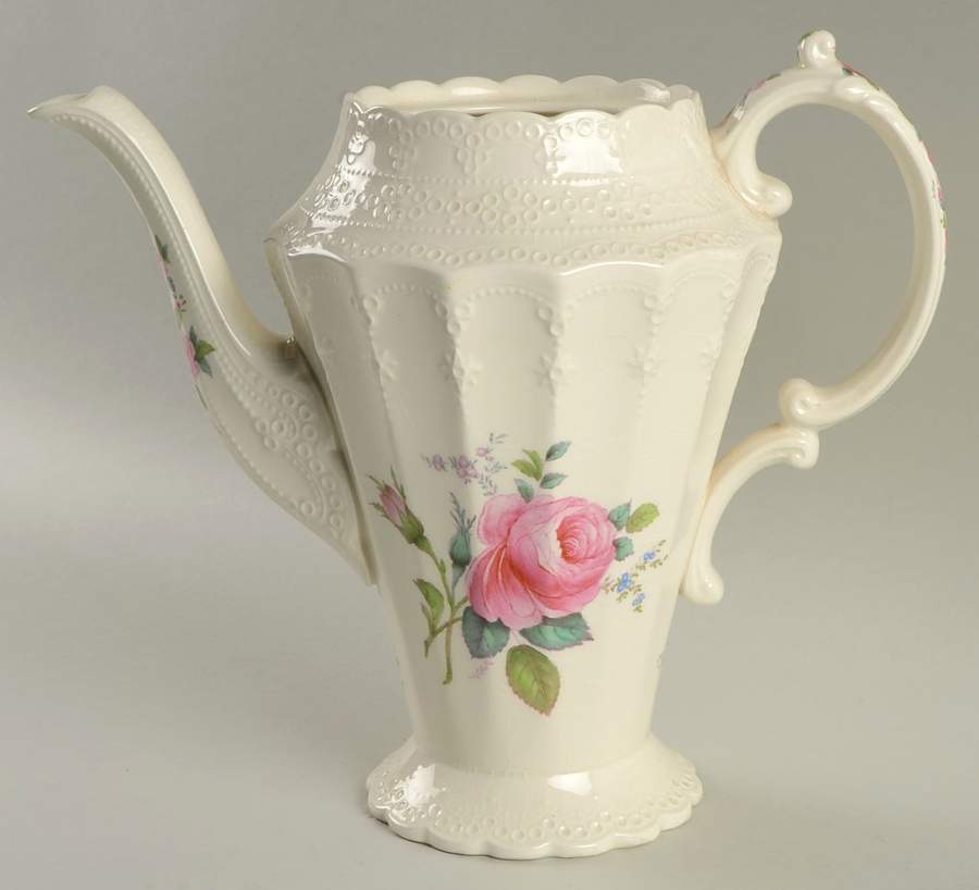 Billingsley Rose Pink (Old Backstamp) Coffee Pot No Lid by Spode-1