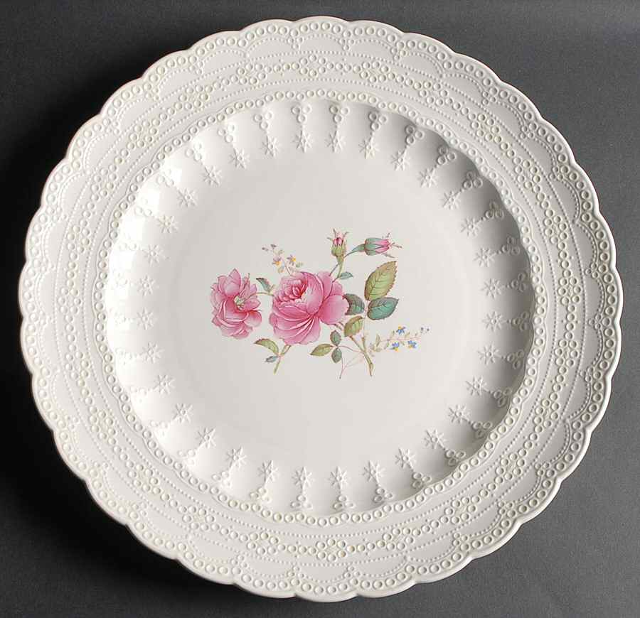 Billingsley Rose Pink (Old Backstamp) 15" Chop Plate (Round Platter) by Spode-1