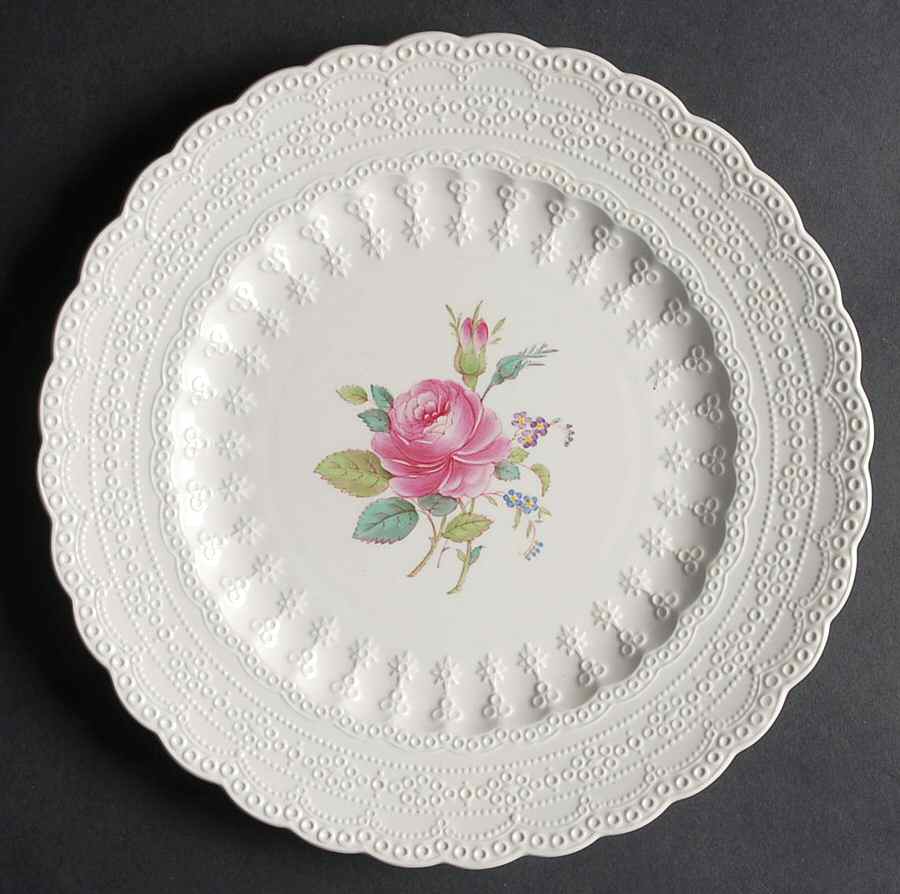 Billingsley Rose Pink (Old Backstamp) Luncheon Plate by Spode-1