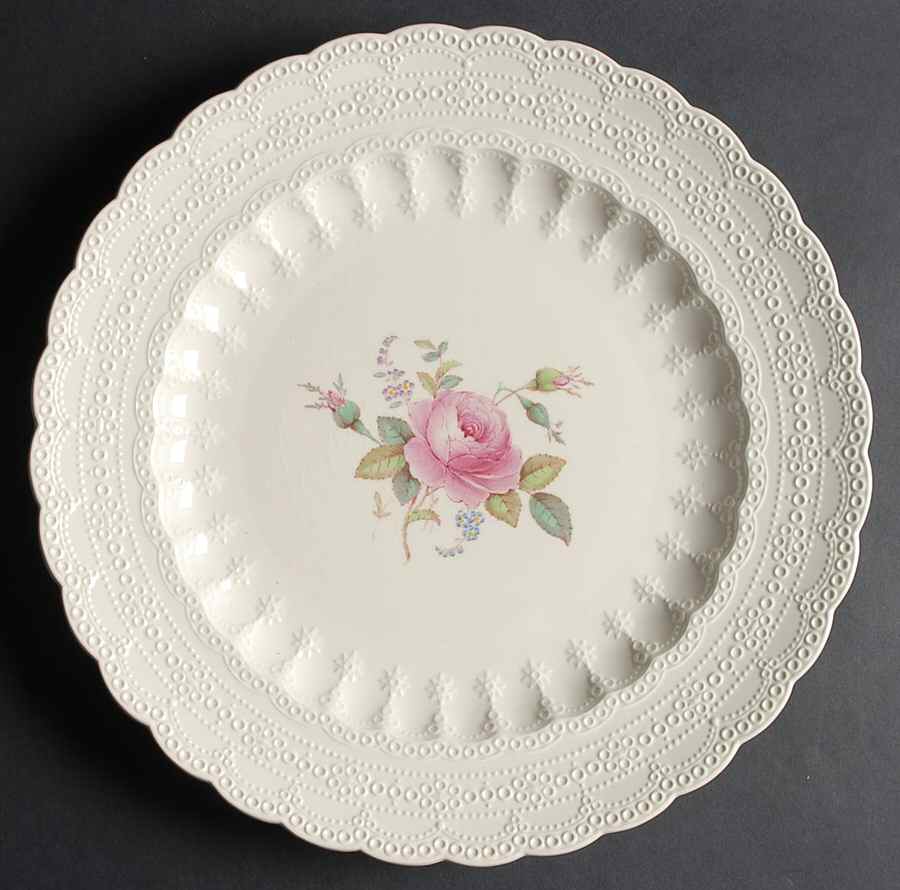 Billingsley Rose Pink (Old Backstamp) 13" Chop Plate (Round Platter) by Spode-1