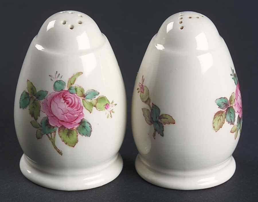 Billingsley Rose Pink (Old Backstamp) Salt & Pepper Set by Spode-1