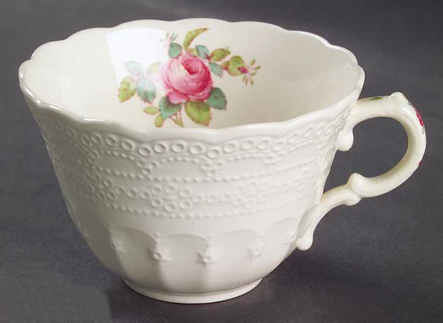 Billingsley Rose Pink (Old Backstamp) Flat Cup by Spode-1