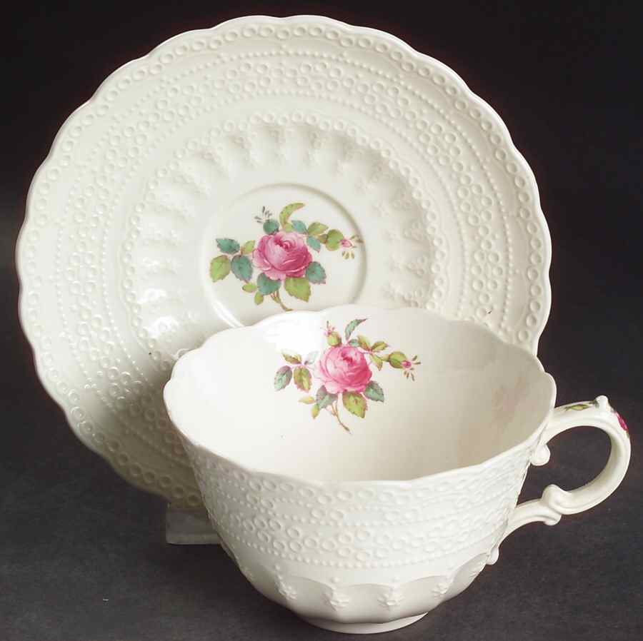 Billingsley Rose Pink (Old Backstamp) Oversized Cup & Saucer Set by Spode-1