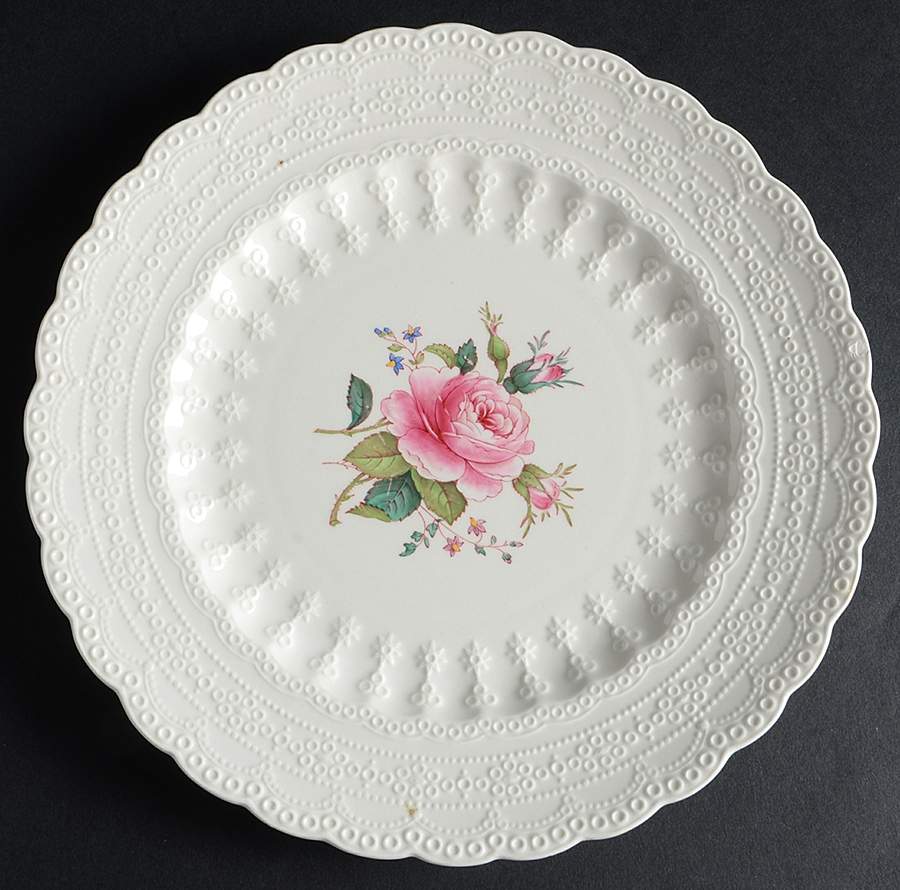 Billingsley Rose Pink (Old Backstamp) Luncheon Plate by Spode-1