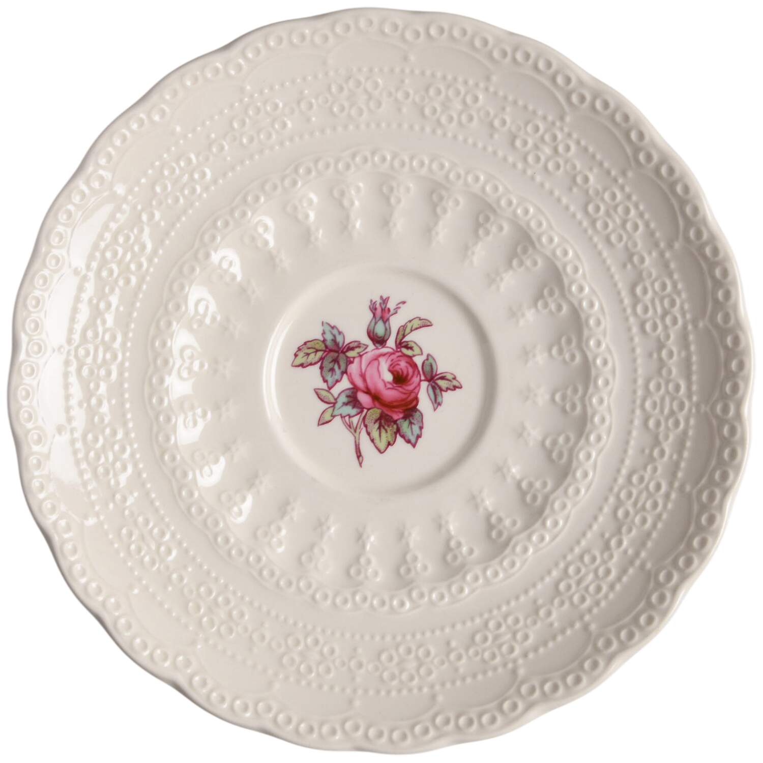 Billingsley Rose Pink (New Backstamp) Saucer by Spode-1