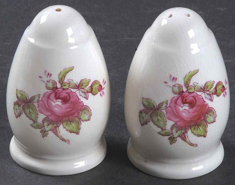 Billingsley Rose Pink (New Backstamp) Salt & Pepper Set by Spode-1