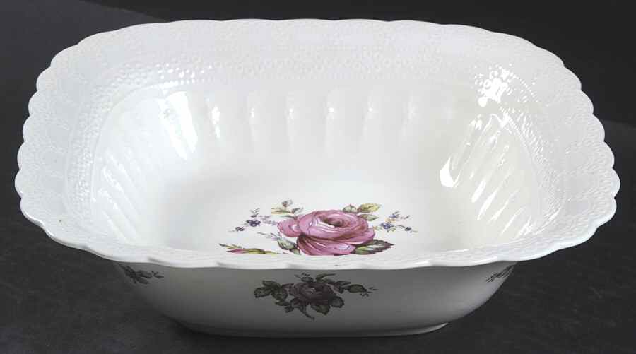 Billingsley Rose Pink (New Backstamp) 9" Square Vegetable Bowl by Spode-1
