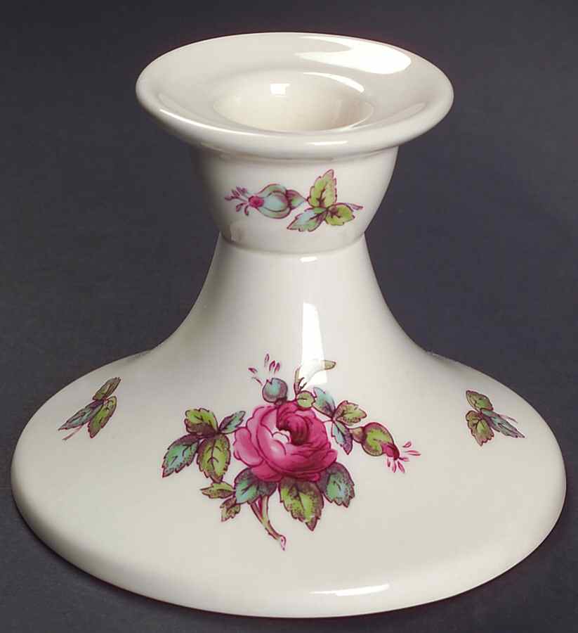 Billingsley Rose Pink (New Backstamp) 3" Candlestick by Spode-1