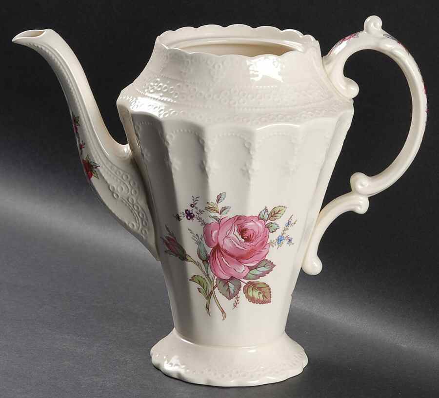Billingsley Rose Pink (New Backstamp) Coffee Pot No Lid by Spode-1
