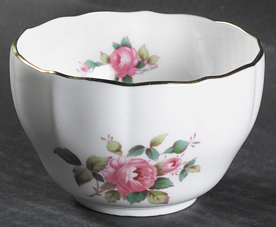 Billingsley Rose Spray Open Sugar Bowl by Spode-1