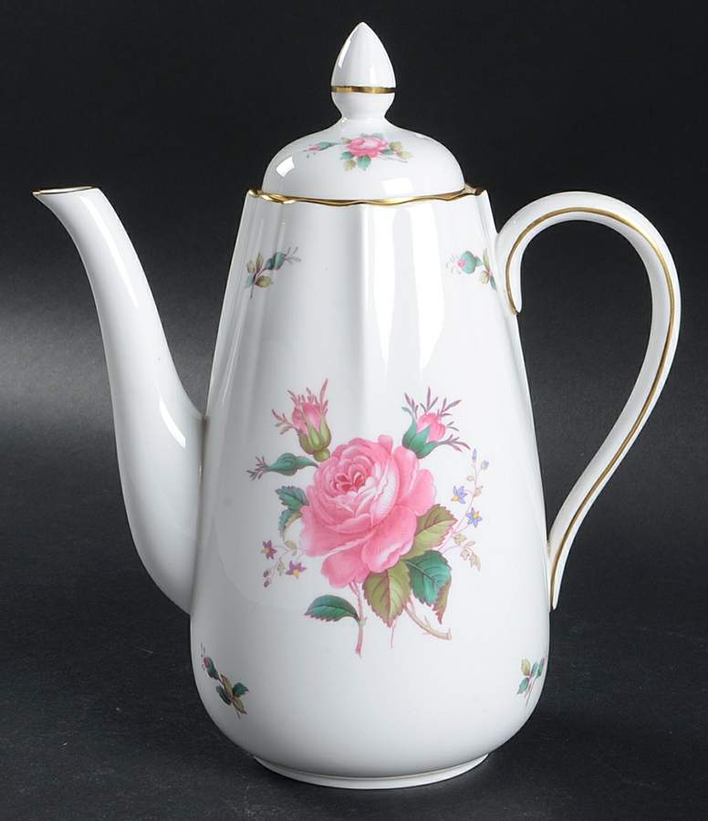 Billingsley Rose Spray Coffee Pot & Lid by Spode-1