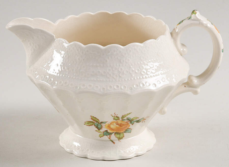 Billingsley Rose Yellow (Jewel) Creamer by Spode-1