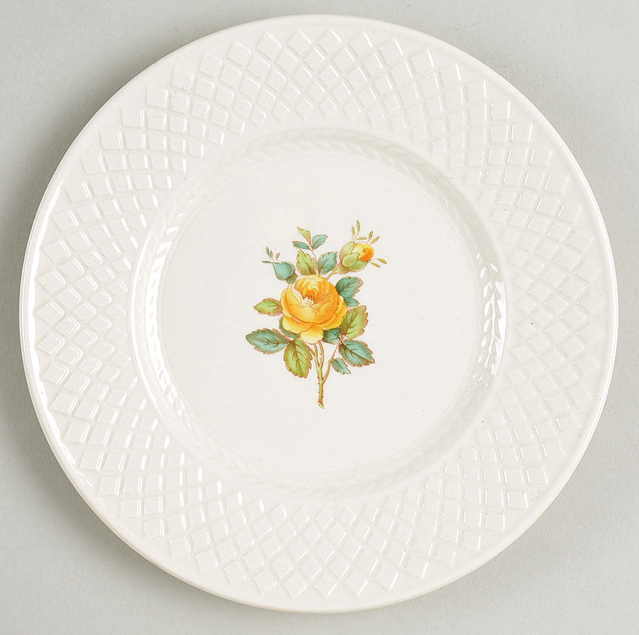 Billingsley Rose Yellow (Mansard) Bread & Butter Plate by Spode-1