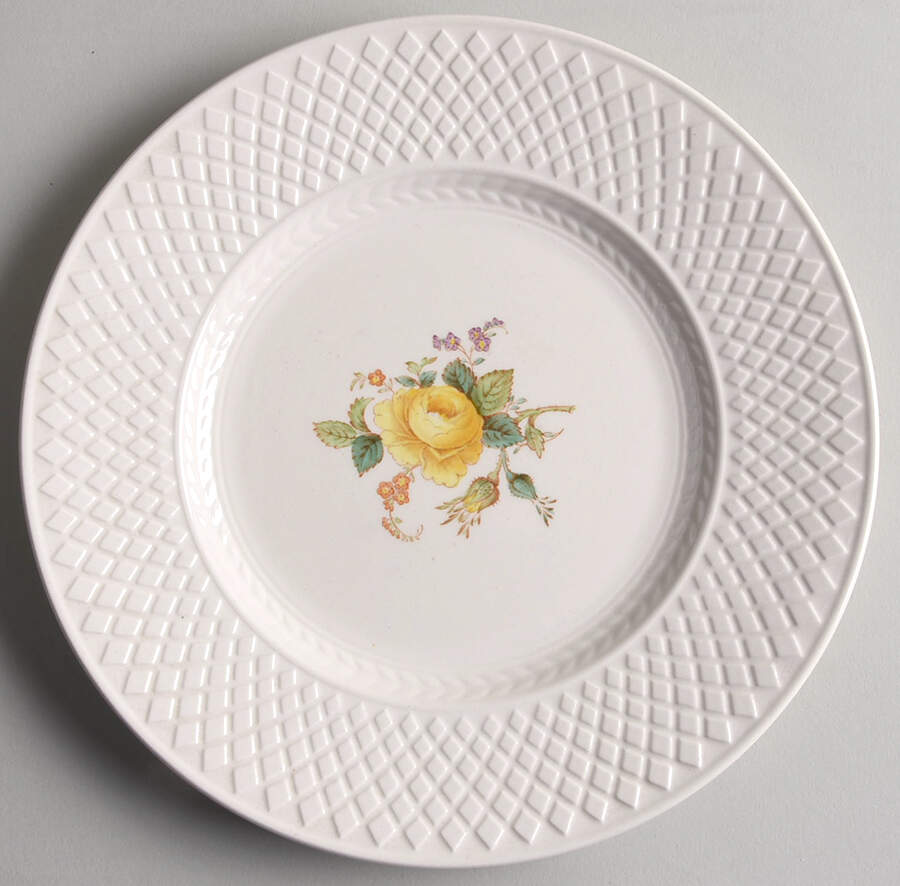 Billingsley Rose Yellow (Mansard) Salad Plate by Spode-1