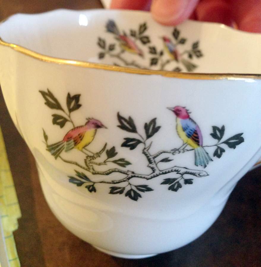 Bird Sprays Footed Cup by Spode-1