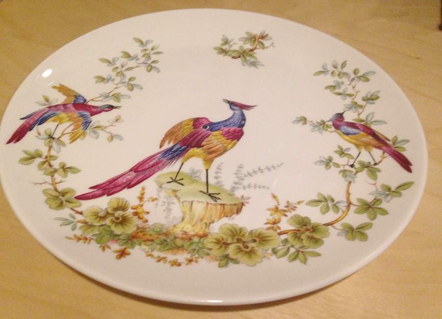 Black Bird Luncheon Plate by Spode-1