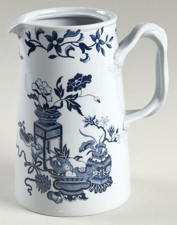 Blue Bowpot All Blue (Fine Newstone) Mini Coffee Pot No Lid by Spode-1